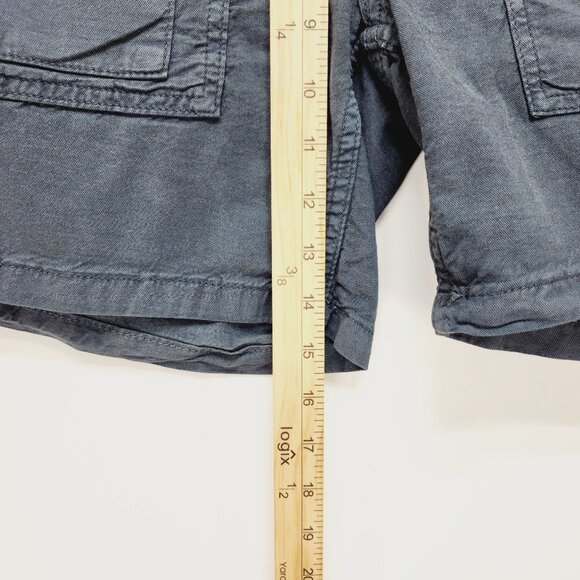 Anthropologie The Wanderer cargo Shorts Womens mid rise Size 27   Grey - Picture 5 of 10
